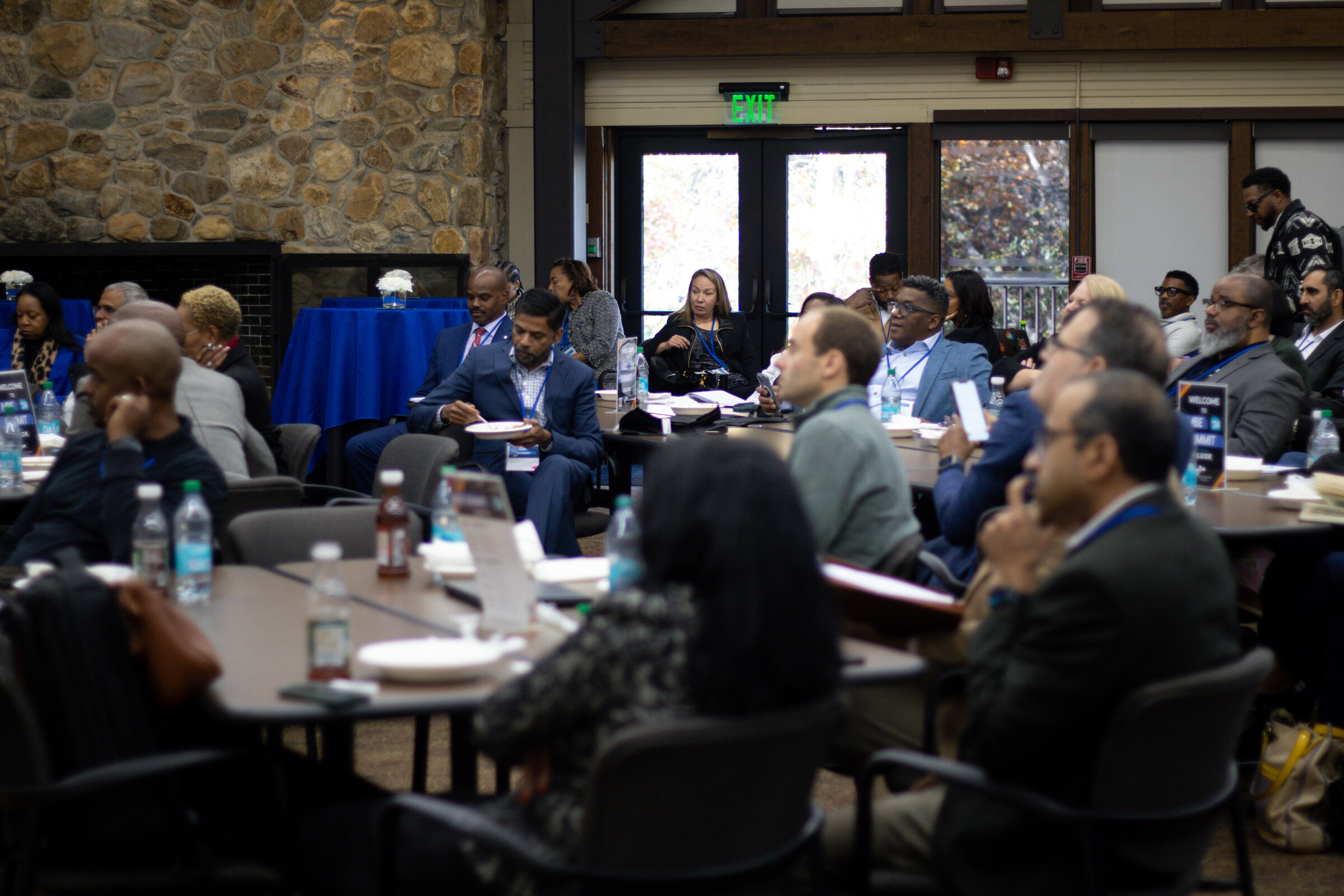 Council participants gathered for a business development program