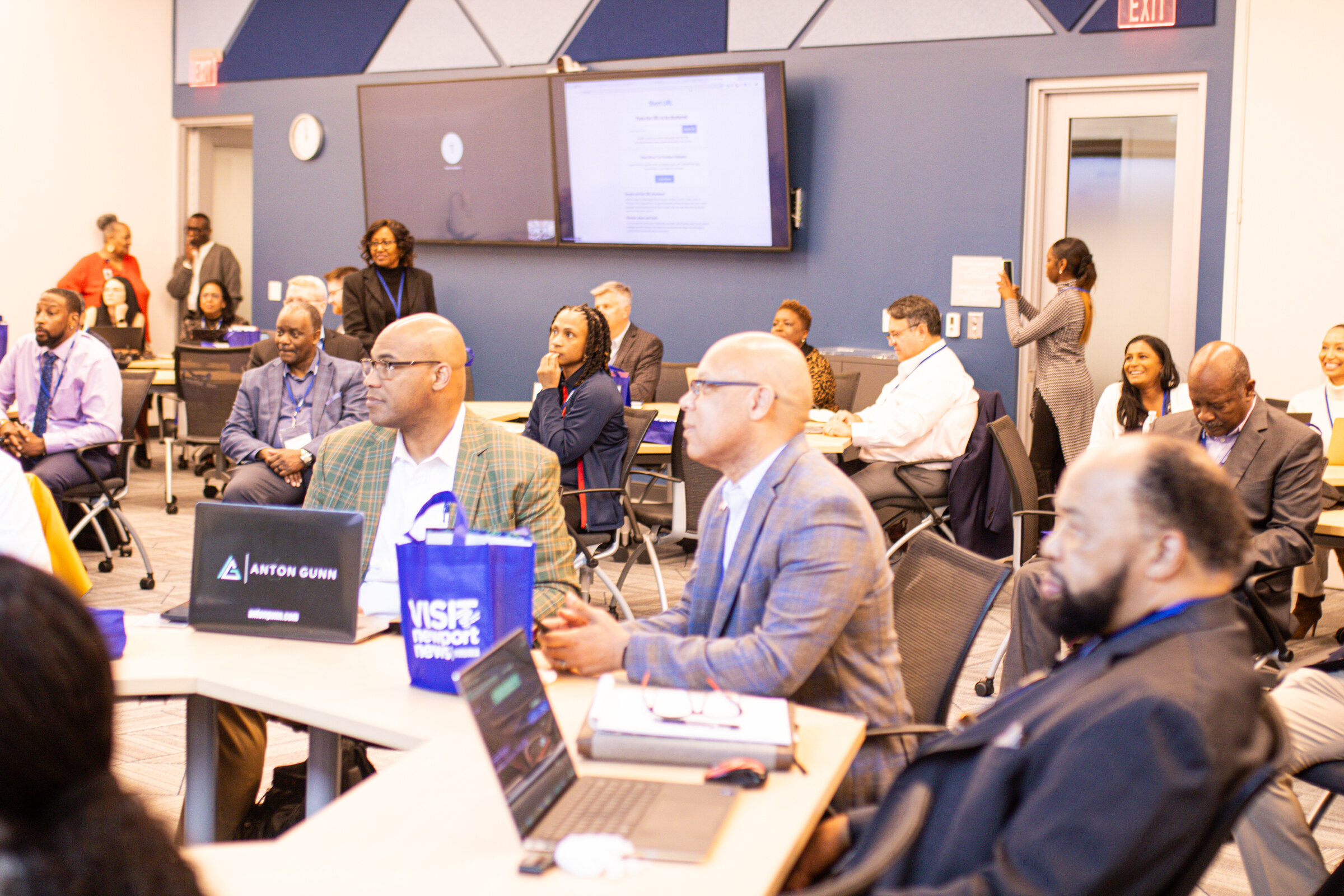 Council program participants engaged in a business learning session