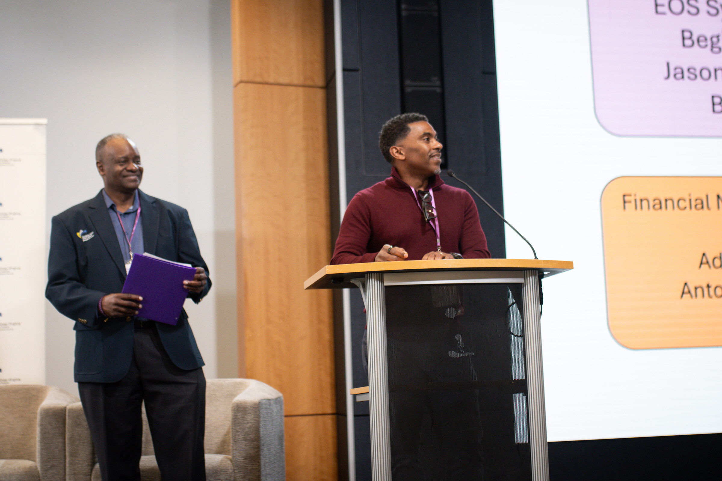 Speakers leading a Council learning session
