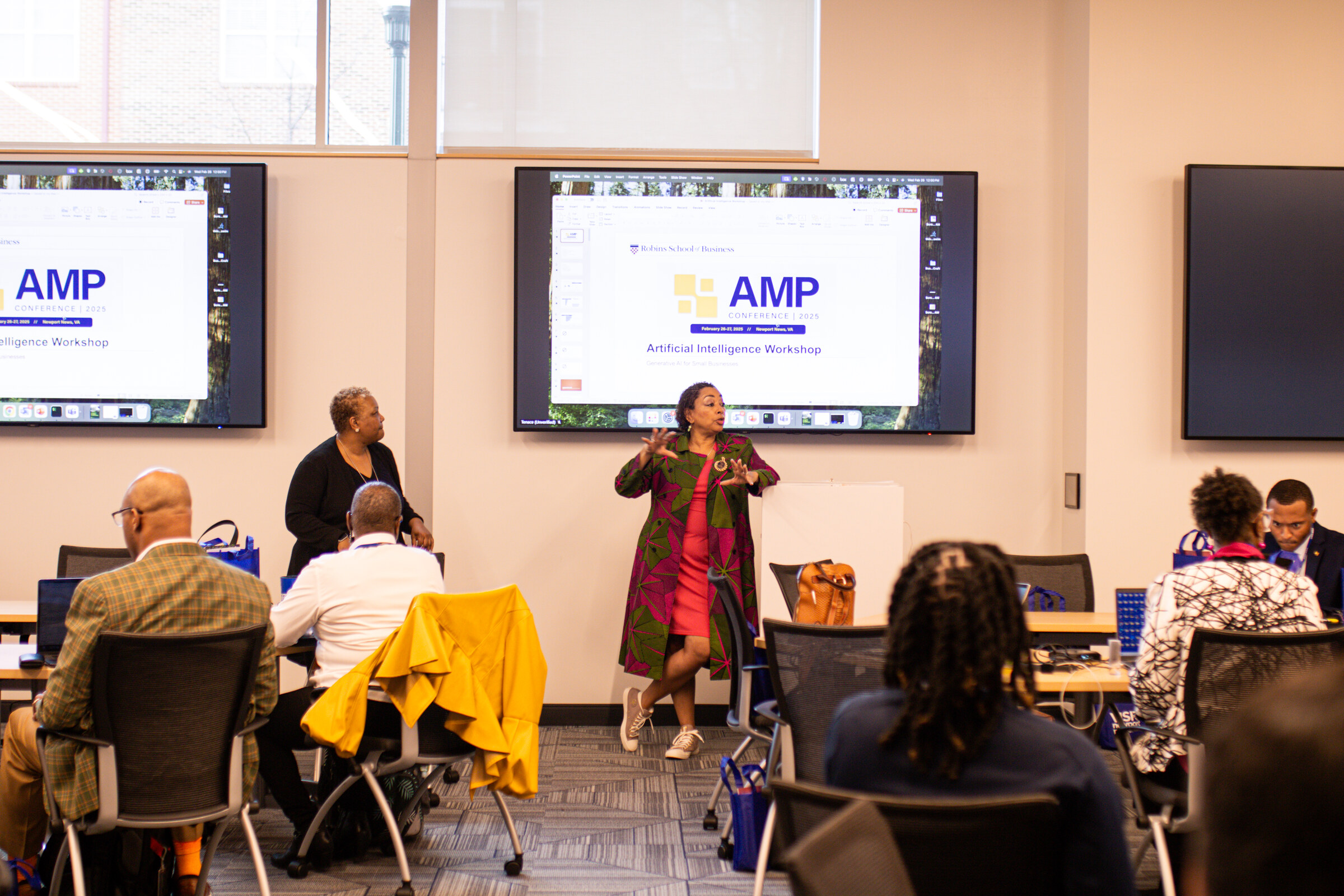 A presenter addressing Council program participants